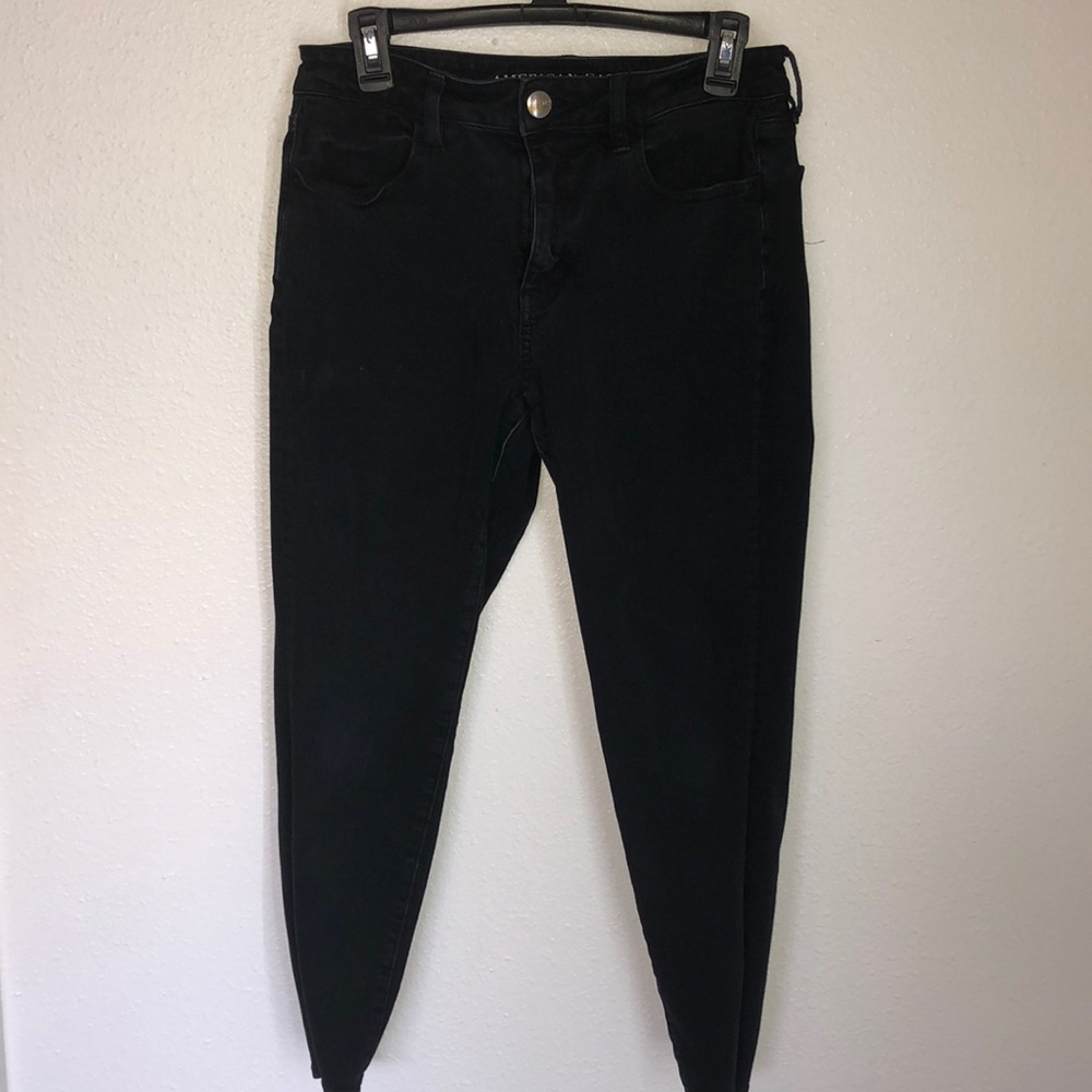 American Eagle, 360 super stretch black jeggings!